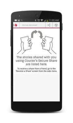 Courier android App screenshot 2